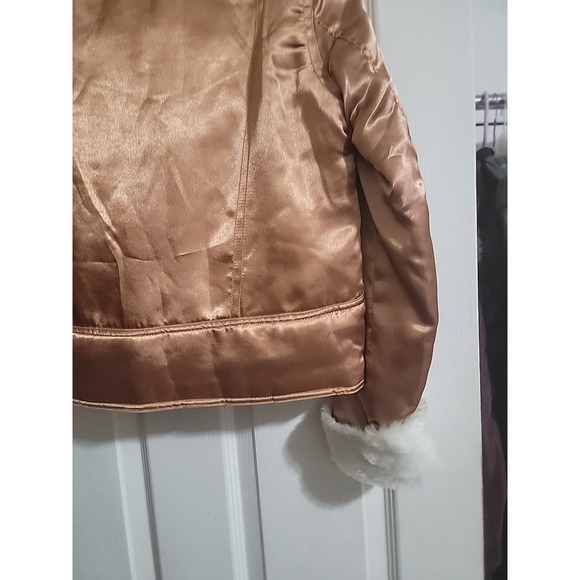 Taxi bronze color waste bomber like jacket pockets , Zipper‎ women's size medium - Picture 10 of 12